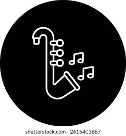 Jazz vector icon. Can be used for printing, mobile and web applications.