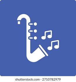 Ícone do vetor de jazz. Pode ser usado para impressão, aplicativos móveis e da Web.
