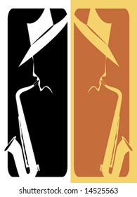 Jazz wallpaper vector illustration