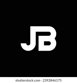 JB or BJ abstract letter design. Outstanding professional business awesome artistic branding company different colors illustration logo.