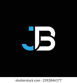 JB or BJ abstract letter design. Outstanding professional business awesome artistic branding company different colors illustration logo.