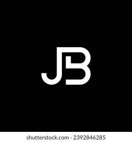 JB oder BJ abstraktes Briefdesign. Hervorragendes professionelles Unternehmen fantastische künstlerische Branding-Unternehmen verschiedene Farben Illustration Logo.