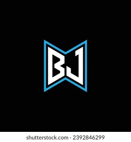 JB or BJ abstract letter design. Outstanding professional business awesome artistic branding company different colors illustration logo.