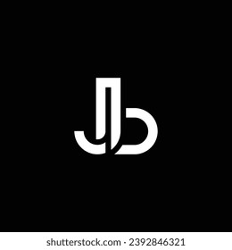 JB or BJ abstract letter design. Outstanding professional business awesome artistic branding company different colors illustration logo.