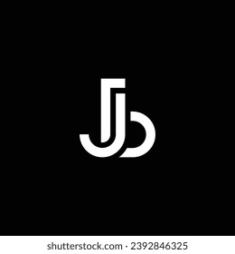 JB oder BJ abstraktes Briefdesign. Hervorragendes professionelles Unternehmen fantastische künstlerische Branding-Unternehmen verschiedene Farben Illustration Logo.