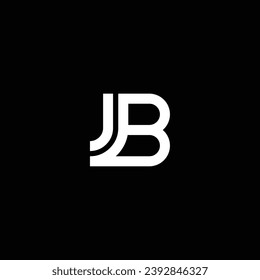 JB or BJ abstract letter design. Outstanding professional business awesome artistic branding company different colors illustration logo.