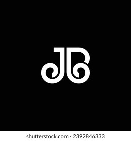 JB or BJ abstract letter design. Outstanding professional business awesome artistic branding company different colors illustration logo.