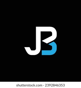 JB oder BJ abstraktes Briefdesign. Hervorragendes professionelles Unternehmen fantastische künstlerische Branding-Unternehmen verschiedene Farben Illustration Logo.