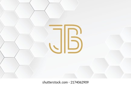 JB, BJ Abstract Letters Logo Monogram