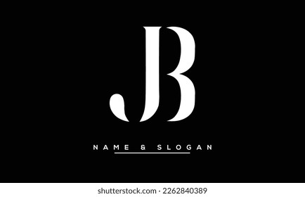 Monogramm für abstrakte BJ-Logos