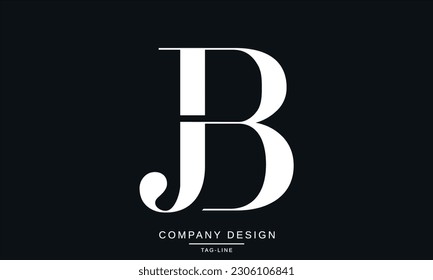 JB, BJ, Abstract Letters Logo Monogram