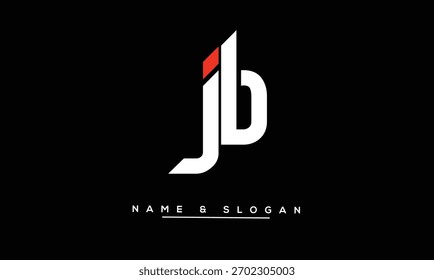 JB, BJ Abstract Letters Logo Monogram
