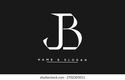 JB, BJ Abstrakte Buchstaben Logo-Monogramm