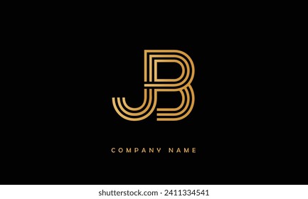JB, BJ, Alphabets Letters Logo Monogram