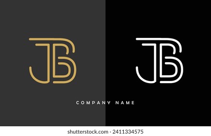 JB, BJ, Alphabets Letters Logo Monogram