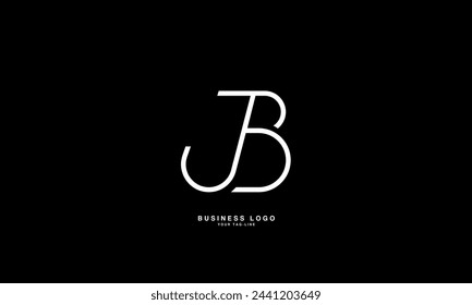 JB, BJ, J, B, Abstract Letters Logo Monogram
