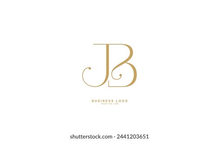 JB, BJ, J, B, Abstract Letters Logo Monogram