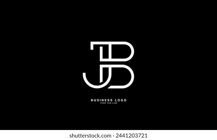 JB, BJ, J, B, Letras abstractas Logo Monograma