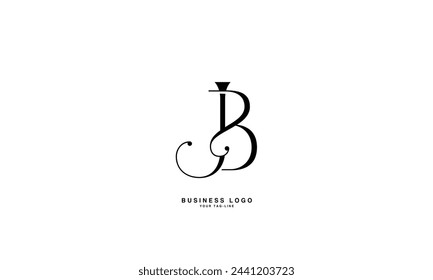 JB, BJ, J, B, Abstract Letters Logo Monogram