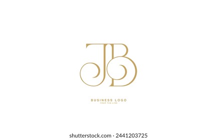 JB, BJ, J, B, Abstract Letters Logo Monogram