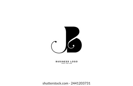 JB, BJ, J, B, Abstract Letters Logo Monogram