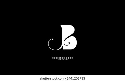 JB, BJ, J, B, Letras abstractas Logo Monograma