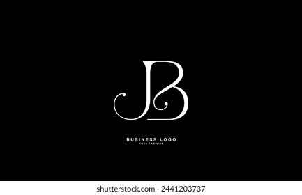 JB, BJ, J, B, Letras abstractas Logo Monograma