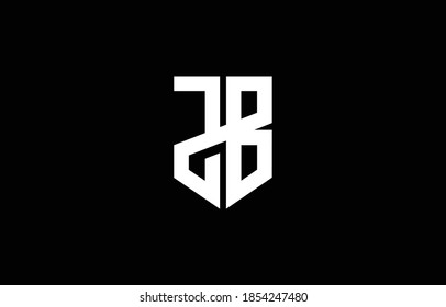 JB BJ J B logo design concept with background. Initial based creative minimal monogram icon letter. Modern luxury alphabet vector design