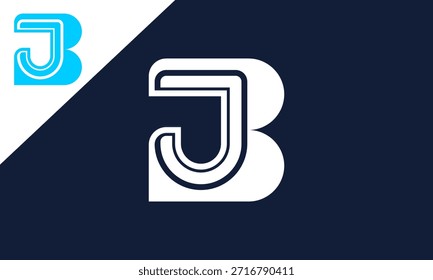 Logotipo da letra JB ou BJ