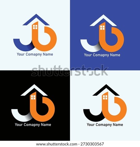  JB builders company logo design, Interior logo design, builders company logo design, 
