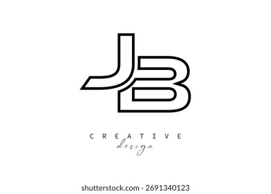 JB Creative Monogram Logo Design-Stock Creative Branding Design Concept