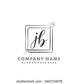 JB Initial beauty monogram logo vector