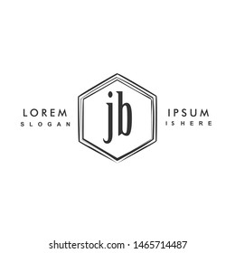 JB Initial beauty monogram logo vector