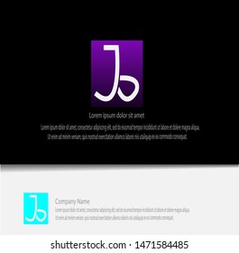 JB initial letter logo vector, modern logo template with simple design.