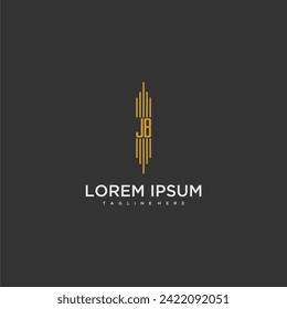 JB initial monogram business logo