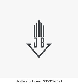 JB initials Real Estate Logo stock illustration. Logo vector