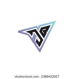 JB letter combination cool logo esport or gaming initial logo as a inspirational concept design