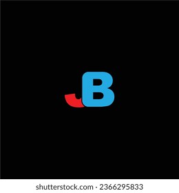 JB letter logo creative design with vector graphic, JB simple and modern logo.