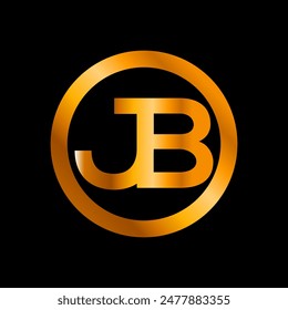 Diseño de logotipo de la letra JB. JB Simple y moderno monograma color logotipo completo. Diseño de Vector Abstractas JB.