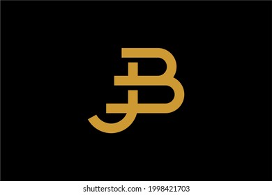 Design-Vektor für JB-Buchstaben-Logo. Symbol für JB-Monogramm-Zeichen
