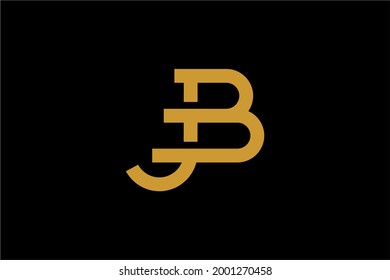 JB letter logo design vector. Monogram JB sign symbol.