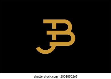 JB letter logo design vector. Monogram JB sign symbol.