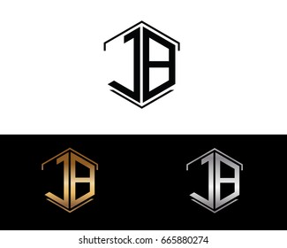JB letters linked with hexagon shape logo
