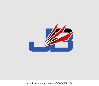 JB logo or signature started by j letter, modern two letter composition for initial
