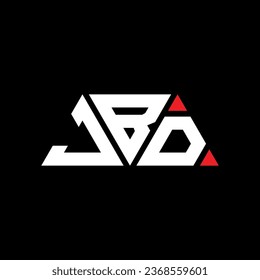 JBD triangle letter logo design with triangle shape. JBD triangle logo design monogram. JBD triangle vector logo template with red color. JBD triangular logo Simple, Elegant, and Luxurious design.
