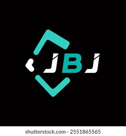 Logotipo de letra minimalista creativa de JBJ. JBJ diseño de logotipo de letra de alfabeto de iniciales de Vector únicas 
