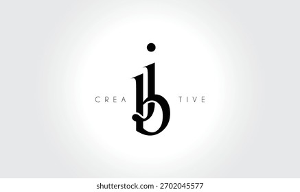 JBjb Elegant Serif Monogram Logo – Luxury Lowercase Typographic Lettermark for Modern Branding
