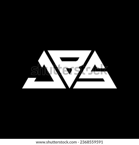 JBS triangle letter logo design with triangle shape. JBS triangle logo design monogram. JBS triangle vector logo template with red color. JBS triangular logo Simple, Elegant, and Luxurious design.