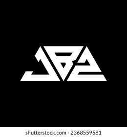 JBZ triangle letter logo design with triangle shape. JBZ triangle logo design monogram. JBZ triangle vector logo template with red color. JBZ triangular logo Simple, Elegant, and Luxurious design.