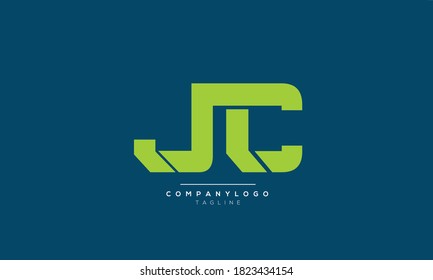 JC abstract initials monogram letter text alphabet logo design